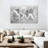 " Discover the World BW Map " 3 Piece Art Set-93024616