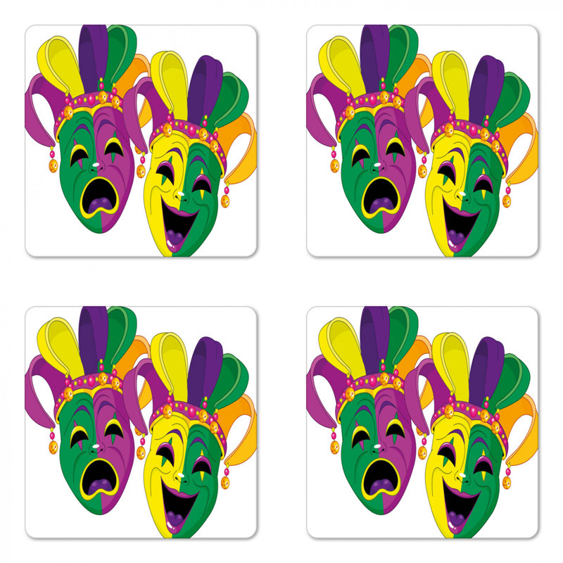 Sous-verre en gras mardi gras