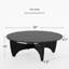 Table basse ronde en bois 38 po x l 38 po x H 16 po avec pieds croisés Batman-207868882