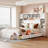 Arnitha 4 Drawers Storage Platform Bed with Bookcase Headboard-622751873-631809510-687170895