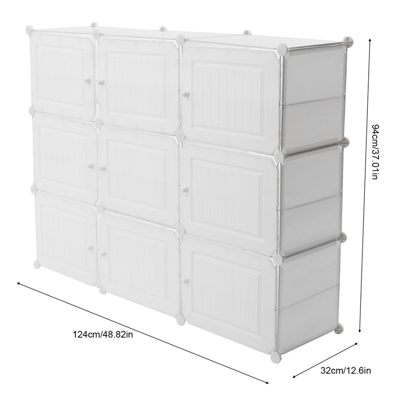 36 Pair Stackable Shoe Storage Cabinet
