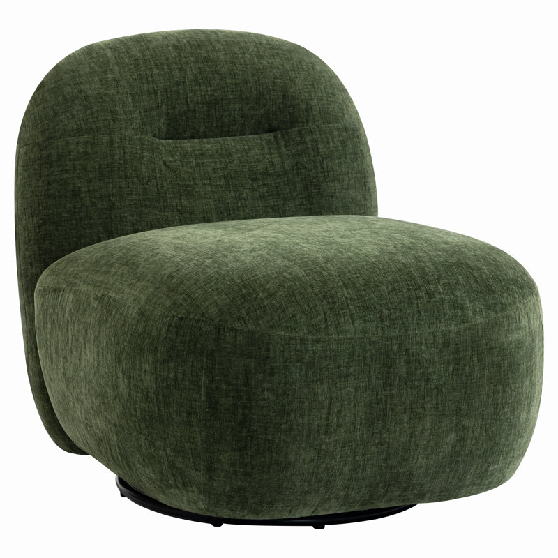 Fauteuil d'appoint pivotant sans accoudoirs, Vert