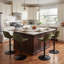 Swivel Adjustable Height Bar Stools, Faux Leather Upholstered Counter Stools, Modern Pub Stools-1873516382