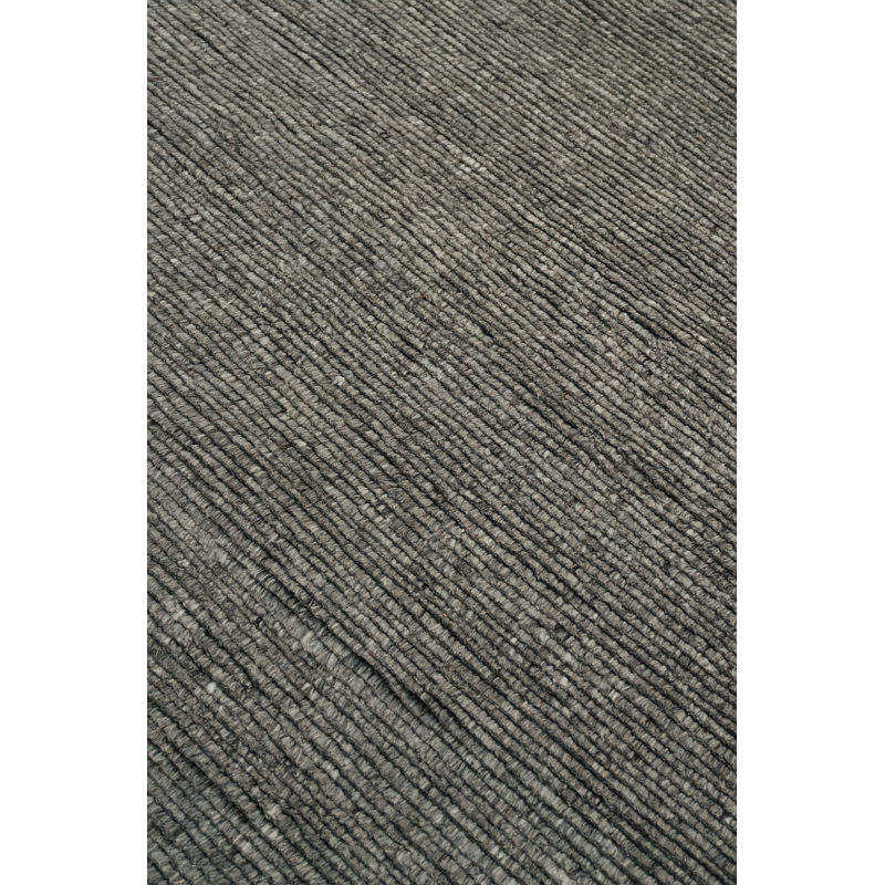 The Rug Company Ridge Area Rug, Charcoal, Rectangle 10' x 14'