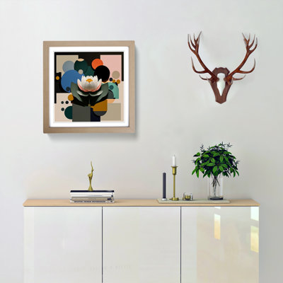 Lotus Flower Suprematism No.1 - Framed Print