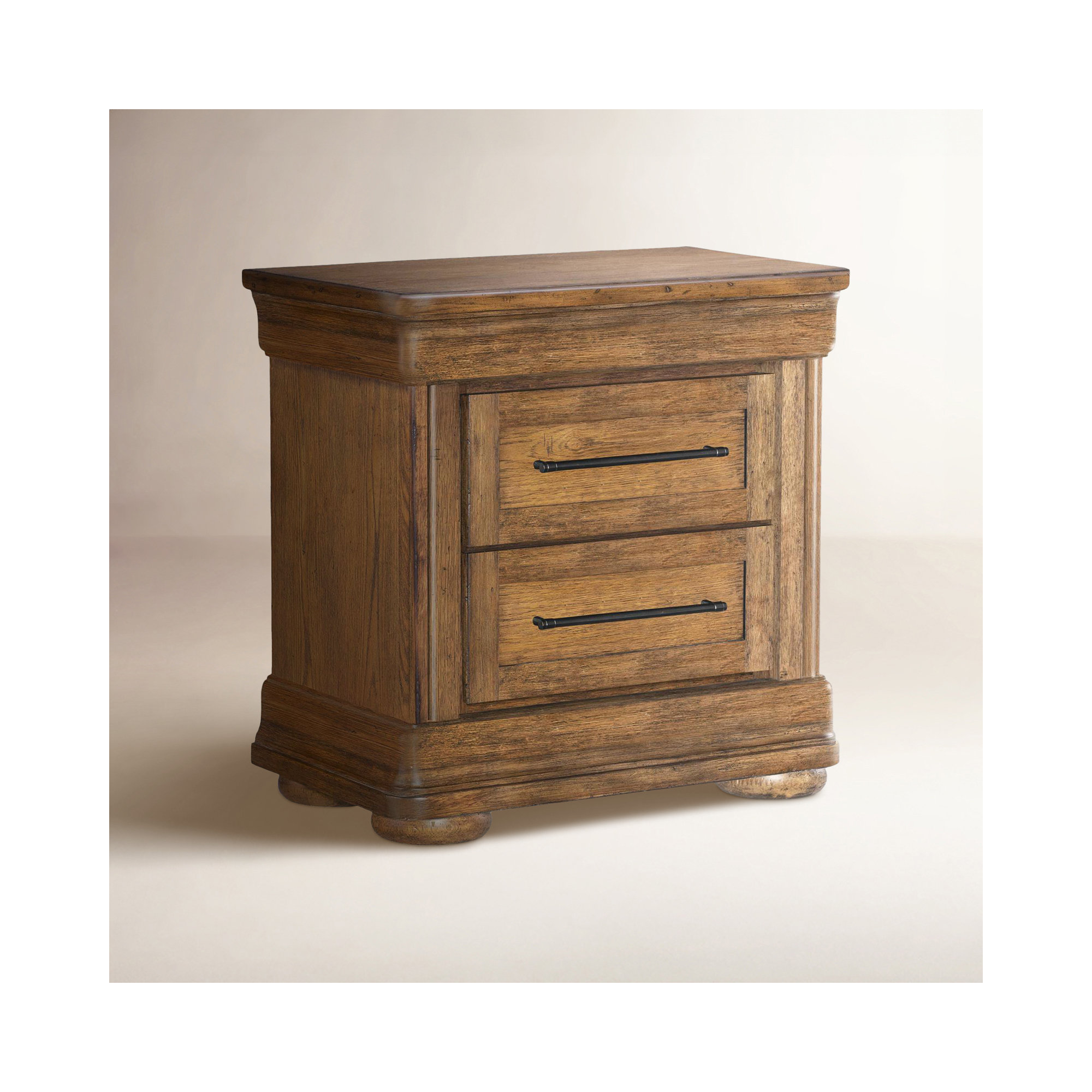 Country Living 2-Drawer Nightstand, Brown