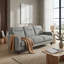 Canapé à 3 places de style moderne avec revêtement en chenille gris et ressorts ensachés confortables 1 pièce