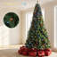 Sapin de Noël pré-illuminé de 2,74 m avec lumières DEL dynamiques RVB, télécommande et minuterie quotidienne