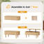 39.37'' W Oval Lift Top Coffee Table With Storage-1667876210