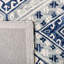 Tapis gris / bleu marine en laine touffeté à la main Vahakn-1688879145