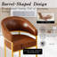 Tabouret de bar 26 po à hauteur de comptoir, base en cuir de polyuréthane doré-60977726-60977734
