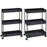 23.5'' H x 15.4'' W Utility Cart with Wheels