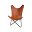 Fauteuil papillon brun clair-1874210750
