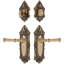 Grandeur Grande Victorian Long Plate Entry Set with Georgetown Lever in Polished Nickel-156501131-156501135-156501120