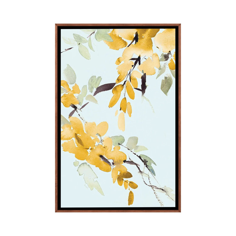 Yellow Wisteria II 1 Piece Wall Art on Canvas, 152.4 cm H x101.6 cm W x 4.445 cm D, Classic Wood