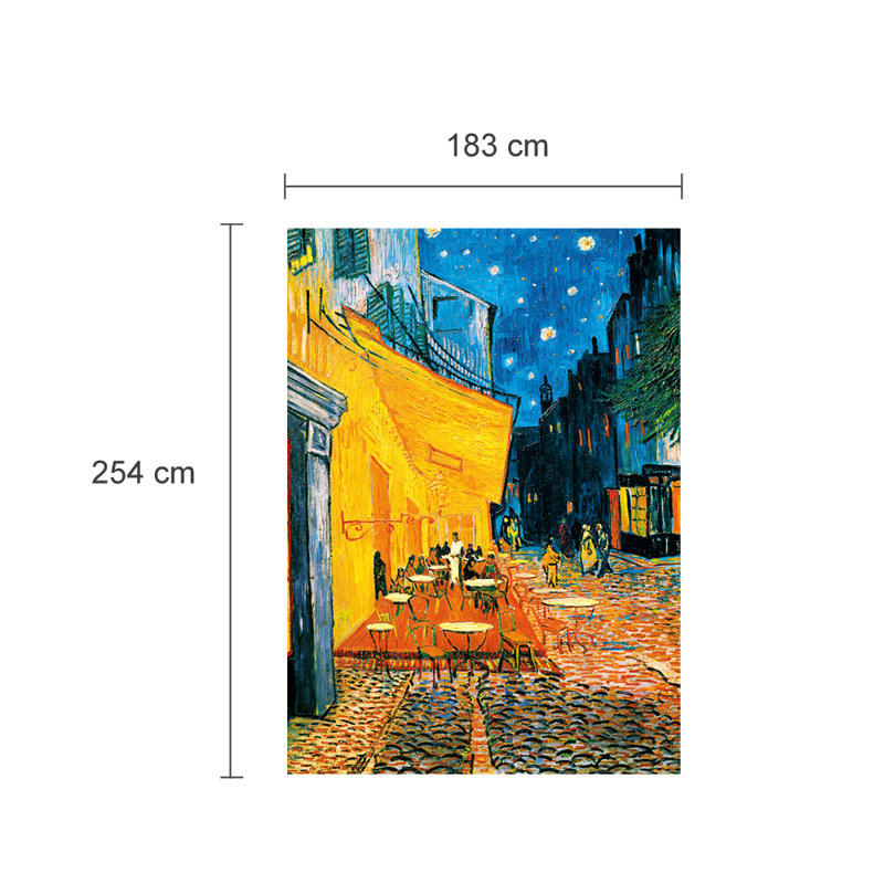 Terrasse De Cafe Wall Mural - 2.54m x 183cm