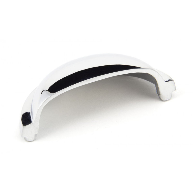 Regency 7.5 cm centre Cup Handle, Polished Chrome