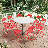 11-Piece Fold-In-Half Card Table – Kitchen, Wedding Event Set-111835992-111835993