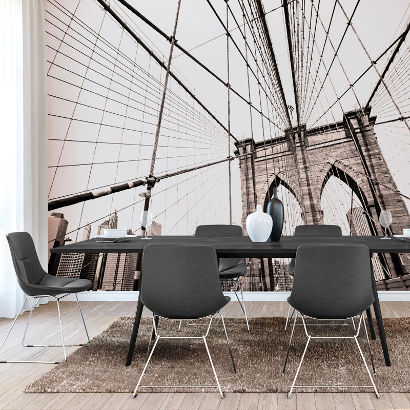  Brooklyn Bridge Matt Smooth Paste the Wall Mural 350cm wide x 280cm high, 280 cm L x 350 cm W