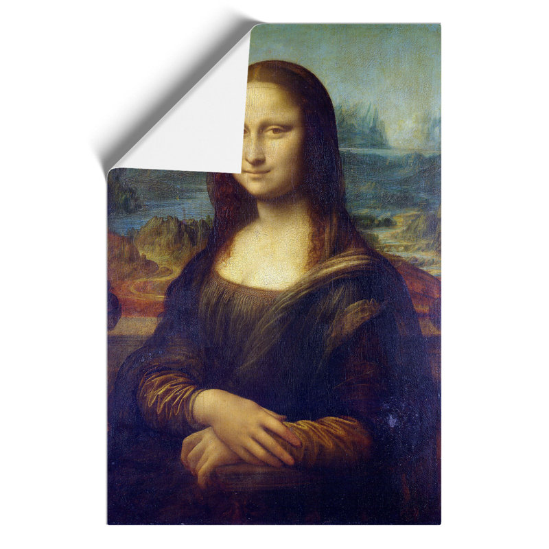 The Mona Lisa by Leonardo da Vinci - Frameless Print, 30cm H x 21cm W x 0.1cm D