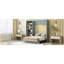 Lit escamotable mural Murphy avec tablettes, garde-robe et lumières DEL-323876029-323876030