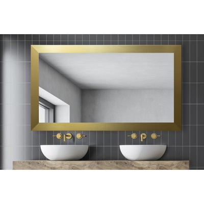 Viviano Wood Flat Mirror