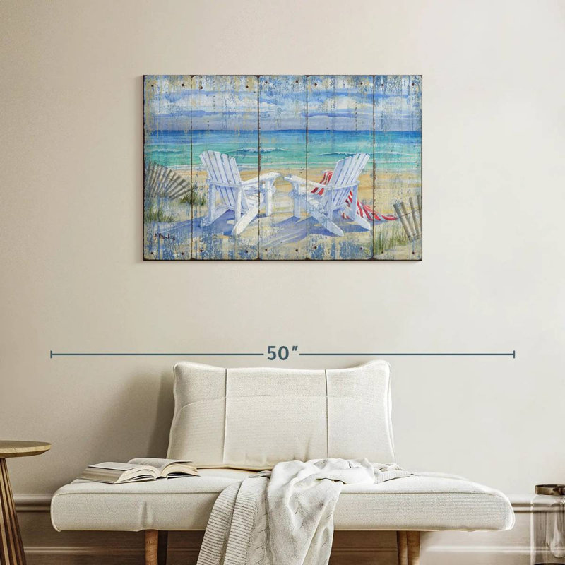 Gillard Beachview patiné, H 24 po x l 36 po