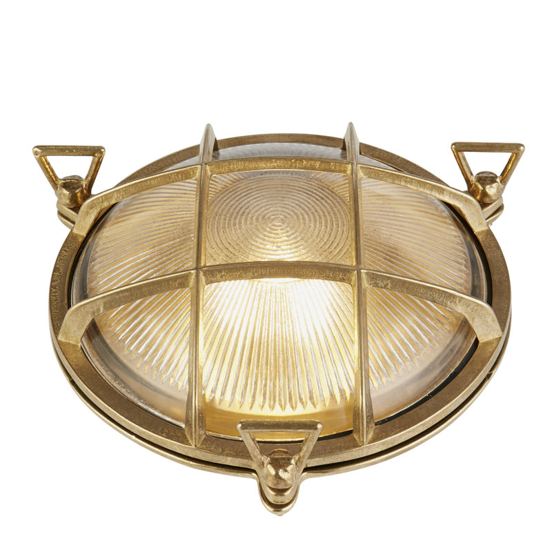 Corinna Gold 22.5cm H Outdoor Bulkhead