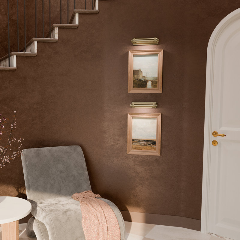 Applique murale 1 lumière Kenton en bronze champagne 12 "Kenton, H 2,75 po x l 12 po x P 6 po, Bronze champagne