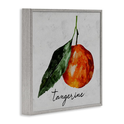 Vintage Tangerine Fruit Framed Giclee Art by Regina Moore