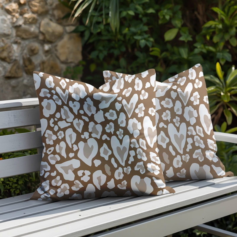 Oreiller réversible Bobbi, 16x16, Beige