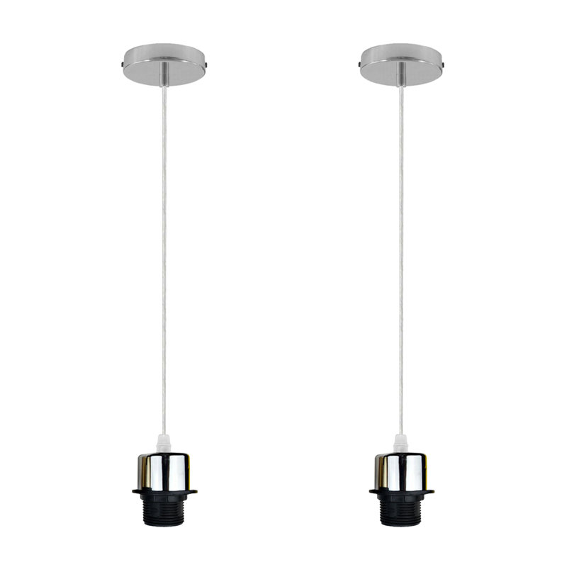 Bastow 2 - Light Single Pendant, No, Chrome