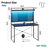 Nedyo 39''W LED Gaming Desk with Hutch and Pegboard, Computer Home Office desks with Power outlet and Shelf-1382720697