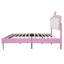 Structure de lit tapissier avec lumières DEL, lit princesse rembourré moderne-49347294