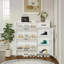 Shoe Cabinet With 4 Doors 1 Drawers,Large Space For Storage