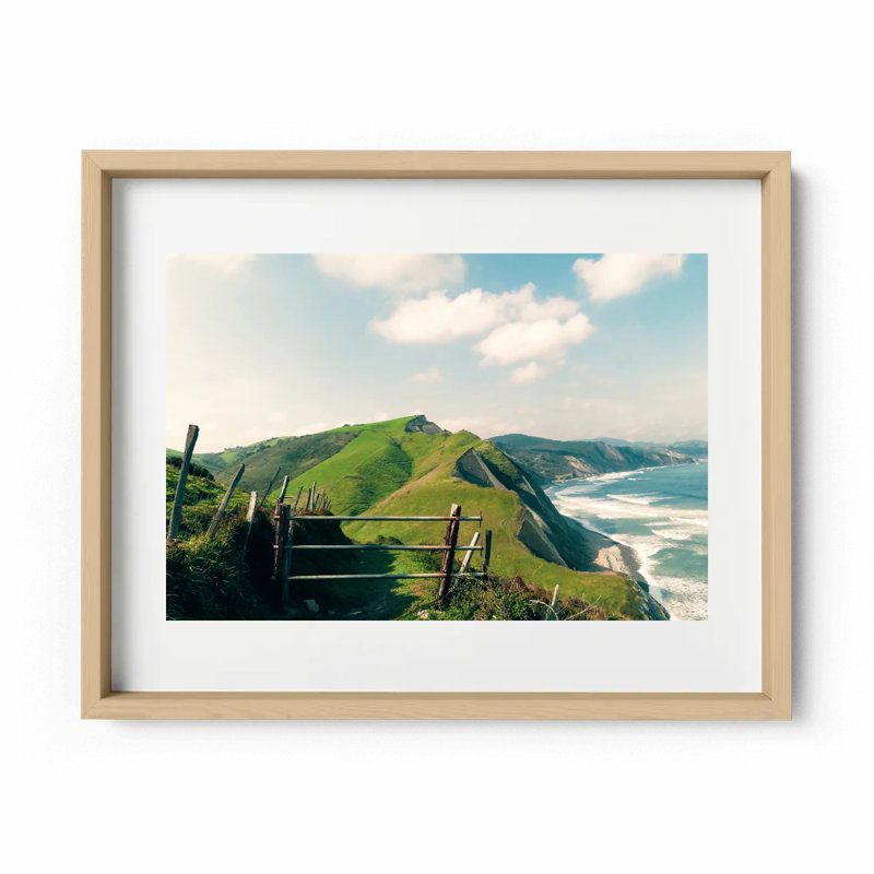 El Camino Print by Joseph Regan, 22" H x 26" W x 0.75" D, Natural