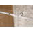 Frameless Single Sliding Shower Door  56-60 "W X 60" H, 1/4 "(6 Mm) Clear Tempered Glass-120178977