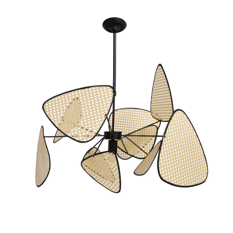 Luminaire suspendu, fait à la main, H 17,71 po x l 26,77 po x P 26,77 po
