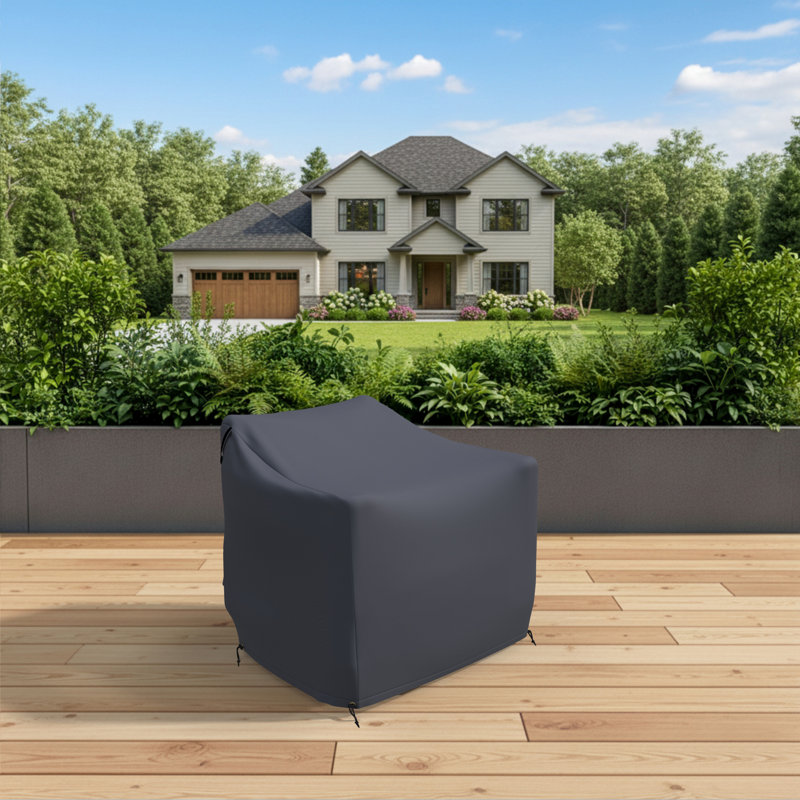 Swivel Teak Outdoor Lounge Chair Patio Cover