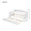 Lit de jour simple avec couchette en bois de pin massif l 77,95 po x P 42,3 po x H 37,8 po Beadboard