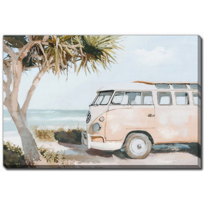 Art mural toile sur la plage