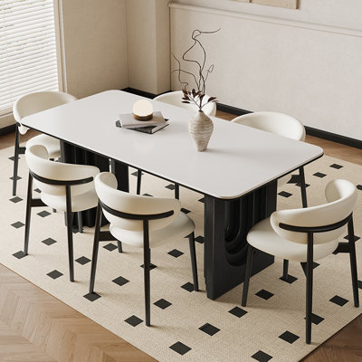 Ensemble de salle à manger rectangulaire de style français