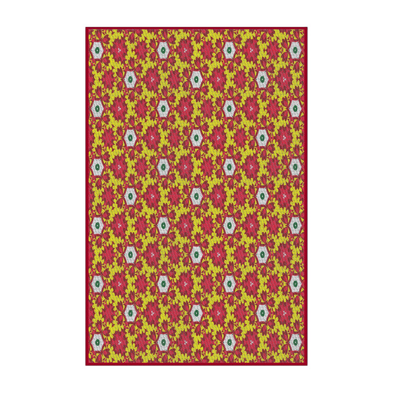 Floral Indoor Rug, Rectangle 5' x 7'