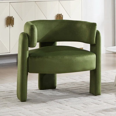 Fauteuil demi-tonneau 19 po avec 3 pieds