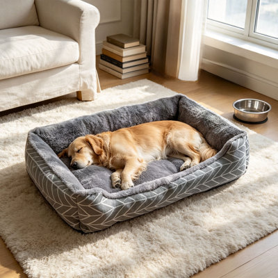 Dog Bed Rectangular Bed for Cats and Dogs Warm Winter Sleeping Mat Soft Sofa Cushion All Season Indoor Bed for Small Medium Companions Cat Bed