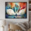 «Cubic Swan Sonata Melody II», reproduction sur toile