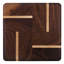 Walnut and Maple Wood Coasters End Grain with Base