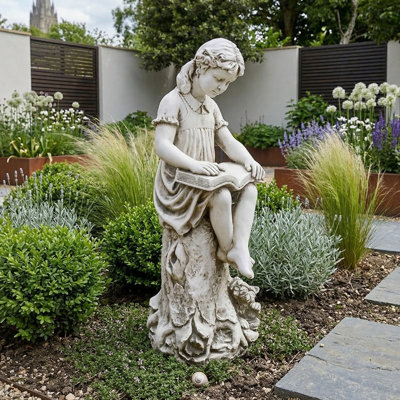 Mary Weather Resistant Fiberstone Garden Statue