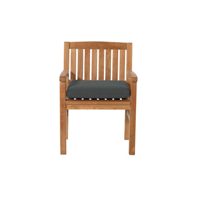 Huntington Fabric Mission Back Arm Chair Dining Chair