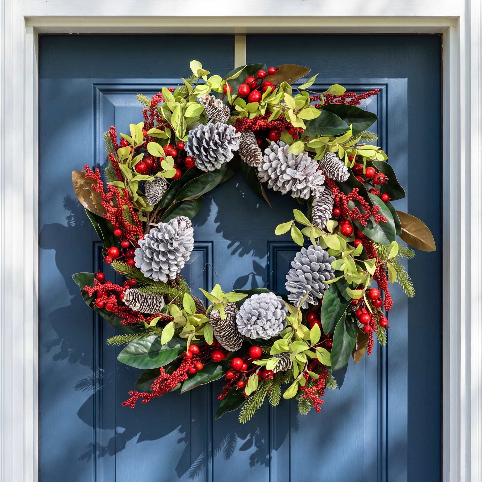 24" Handcrafted Pinecone Christmas Wreath